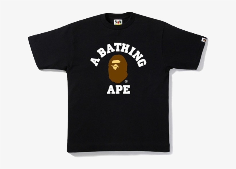 Bape College Tee - Seesaw T Shirt, transparent png #1130287
