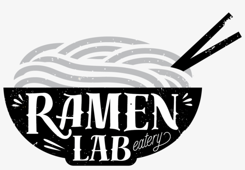 Ramenlab Logos 082616-bw - Ramen Lab Eatery Delray, transparent png #1130291