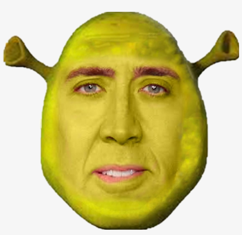 Shrek Nicolascage Cage Nicholas Dank Beautiful Inspirin - Nicolás Cage, transparent png #1130354