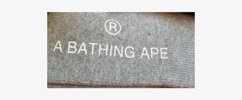 A Bathing Ape Bape Socks - Bape Socks Gray, transparent png #1130376