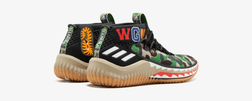 adidas x bape dame 4 green camo