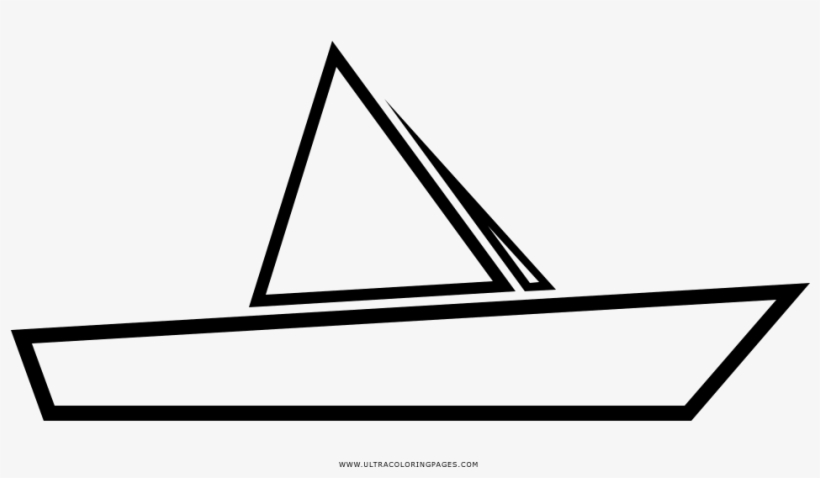 Paper Boat Coloring Page - Barco De Papel Png, transparent png #1130688