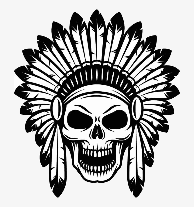 Graphic Freeuse Stock American Png Images Free Download - Indian Skull Logo, transparent png #1130690