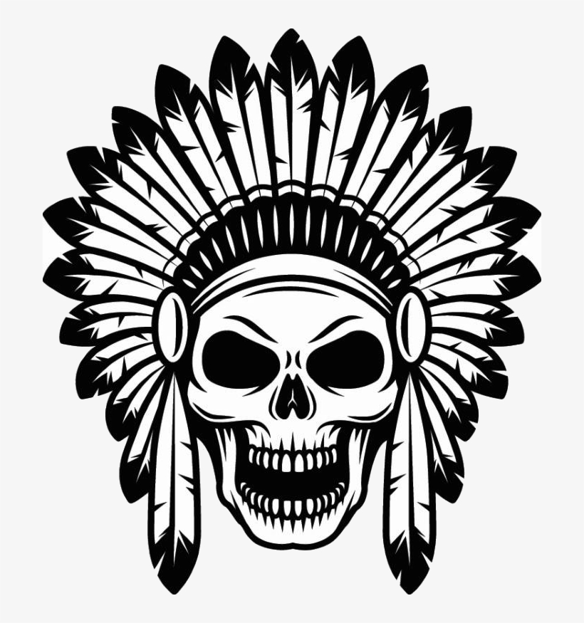 Graphic Freeuse Stock American Png Images Free Download - Indian Skull Logo, transparent png #1130690