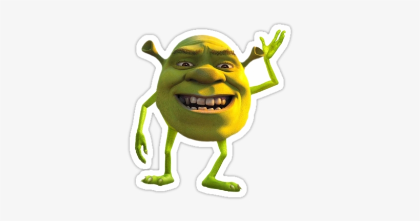 "shrek Wazowski" Stickers By Greedretro - Shrek Wazowski, transparent png #1130715