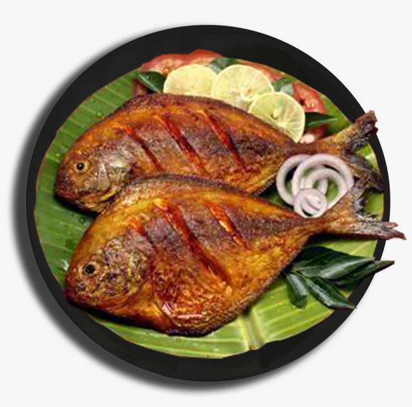 Fish Fry Png Image Black And White Stock - South Indian Fish Dish, transparent png #1130965