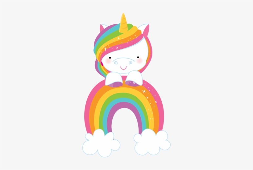 Llama Transparent Cartoon Rainbow - Props De Unicornio Para Imprimir, transparent png #1131022