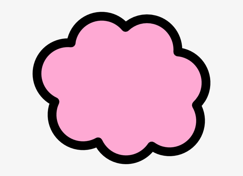 Light Pink Clip Art - Cloud Clip Art, transparent png #1131046
