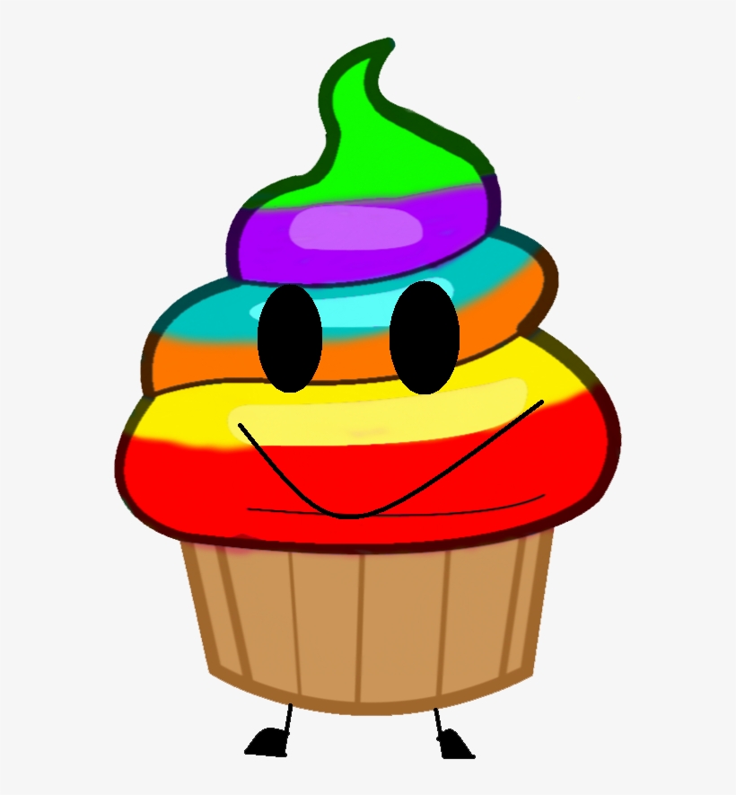 Rainbow Cupcake Pose - Rainbow Cupcake Png, transparent png #1131132
