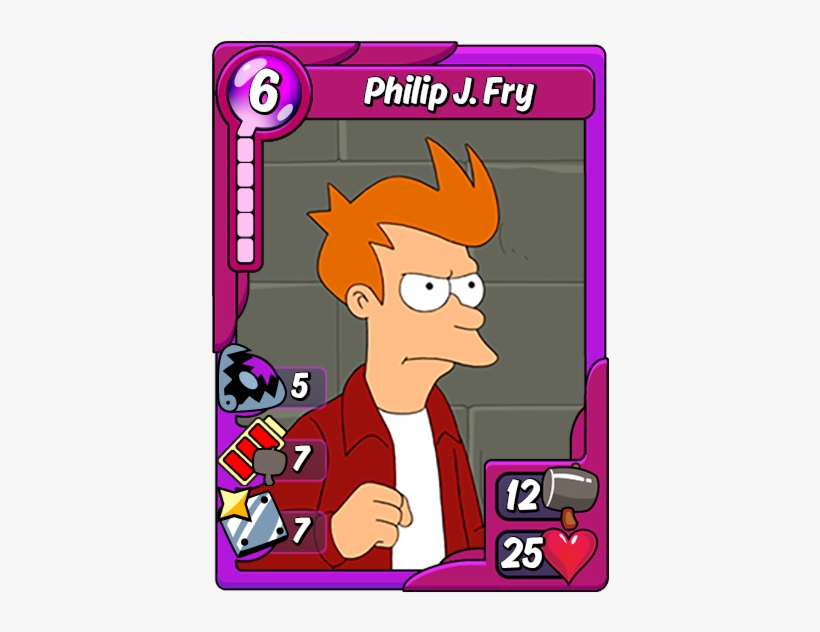 Philip J Fry - Animation Throwdown Futurama Cards, transparent png #1131134