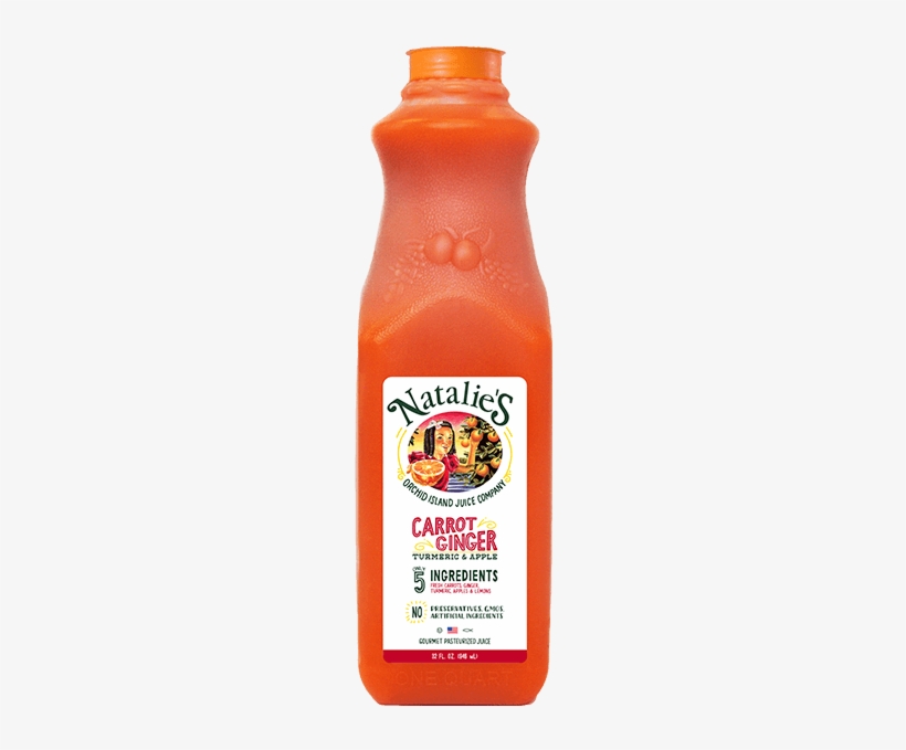 Natalie's Orchid Island Juice Company Carrot Ginger - Natalies Orchid Island Juice Company Lemonade, Tea, transparent png #1131345