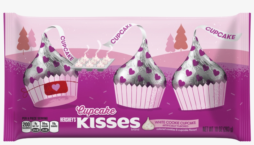 Hershey's Kisses White Cookie Cupcake - Hersheys Kisses White Cookie Cupcake, transparent png #1131399