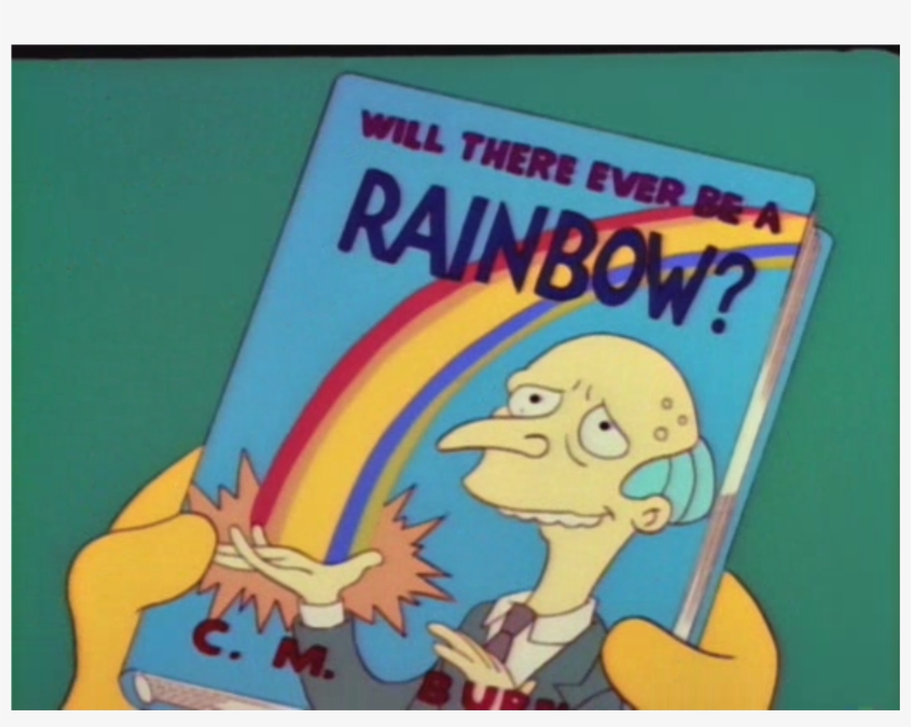 S02e22will - Simpsons Will There Ever Be A Rainbow, transparent png #1131857