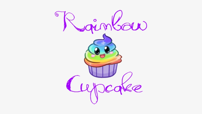 Cartoon Rainbow Cupcakes - Cupcake, transparent png #1131906