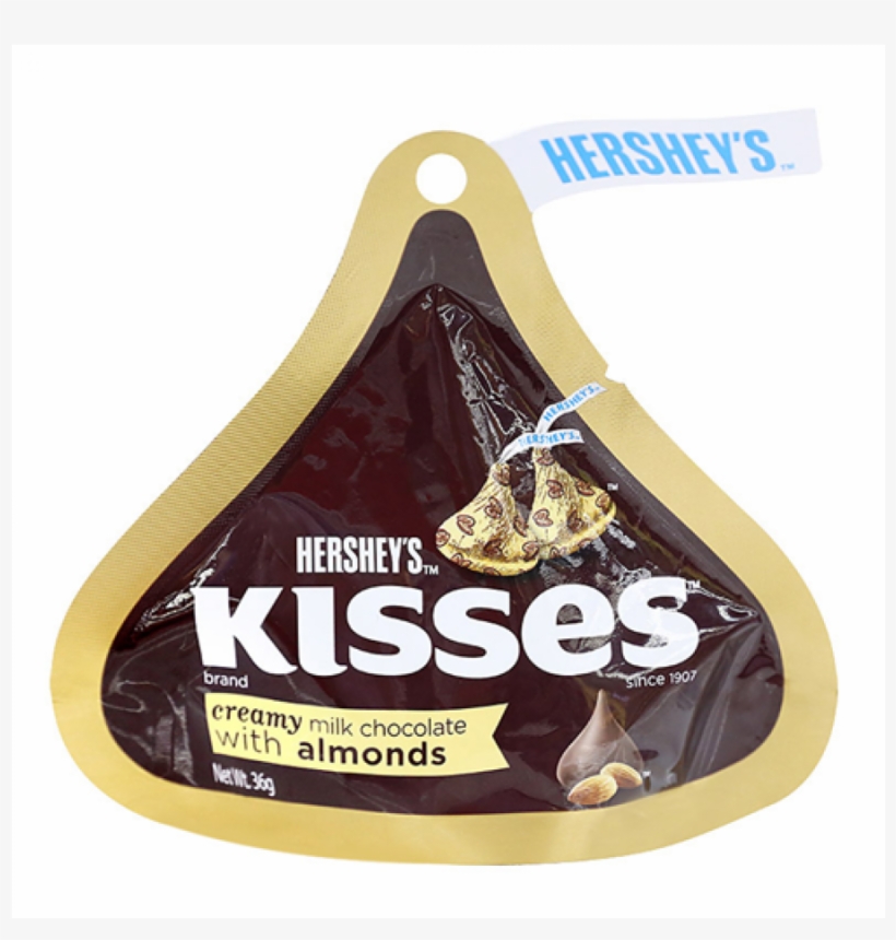 Hershey's Kisses Almond Chocolate, transparent png #1132283