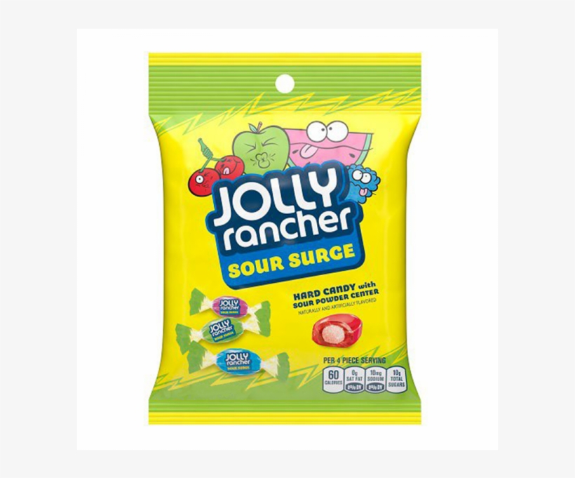 Jolly Rancher Sour Surge 184g - Jolly Rancher Crunch 'n Chew Candy, Original Flavors, transparent png #1132453