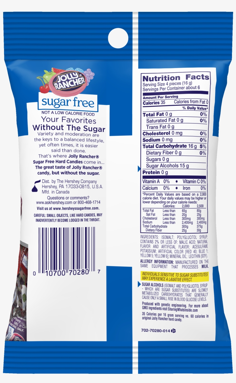 Sugar Free Jolly Rancher Nutritional Info, transparent png #1132966