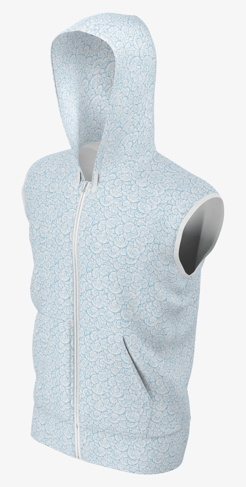 Sleeveless Hoodie - Watercolor Anemones - Hoodie, transparent png #1133160