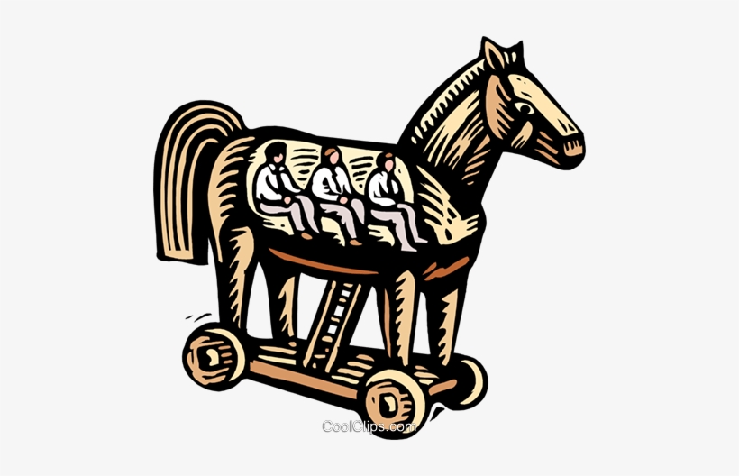Business /woodcut Trojan Horse Royalty Free Vector - Trojan Horse Png, transparent png #1133968