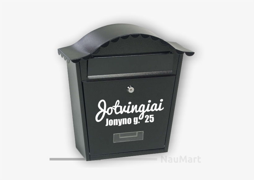 Gardman 17250 Traditional Post Letter Box Black Steel, transparent png #1134110
