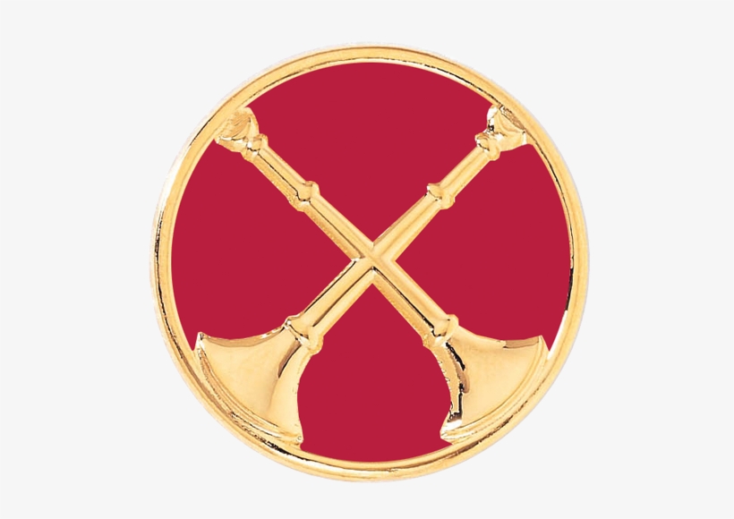 Captain Hat Badge With Two Crossed Horns With Enamel - Graphic Design, transparent png #1134277