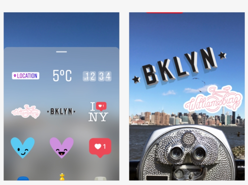 Instagram Adds Geotag Stickers Copying Yet Another - Instagram New Update Font, transparent png #1134338