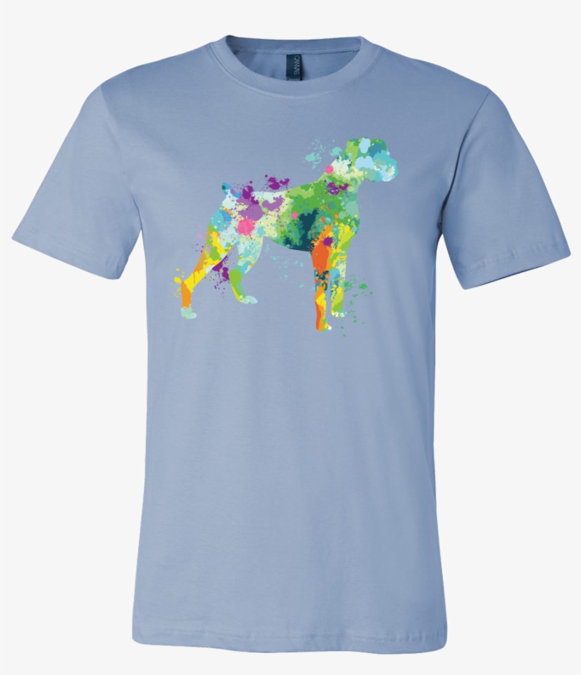 Watercolor Love Dog Paint - Dog Shirts Wanna Stay Home Hang Out 3001c Bella + Canvas, transparent png #1135013