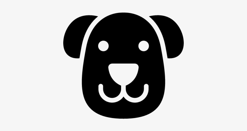 Dog Face Vector - Dog Face Clip Art Black And White, transparent png #1135057