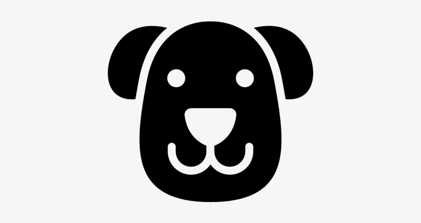 Dog Face Vector - Dog Face Clip Art Black And White, transparent png #1135057