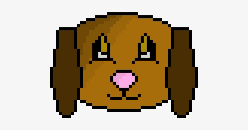 Pixel Dog Face - Dog Face Pixel Art, transparent png #1135095