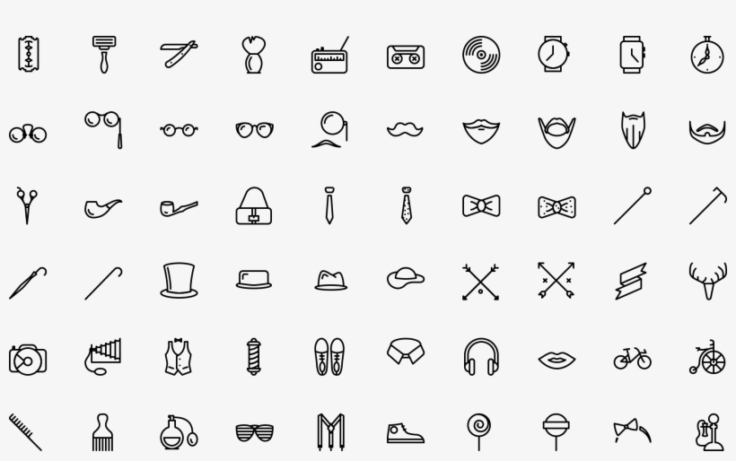 Icon Hipster - High-definition Television, transparent png #1135584