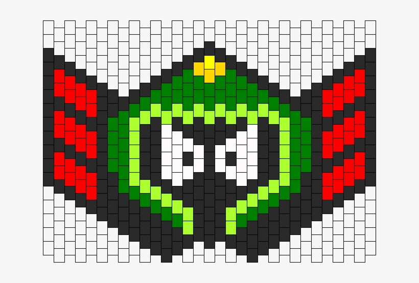 Marvin Martian Kandi Mask - Marvin The Martian Perler Beads Edc, transparent png #1136401