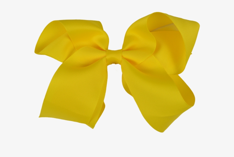 Rwc41710 Bright Yellow 18cm Ribbon Bow - Amber, transparent png #1136450