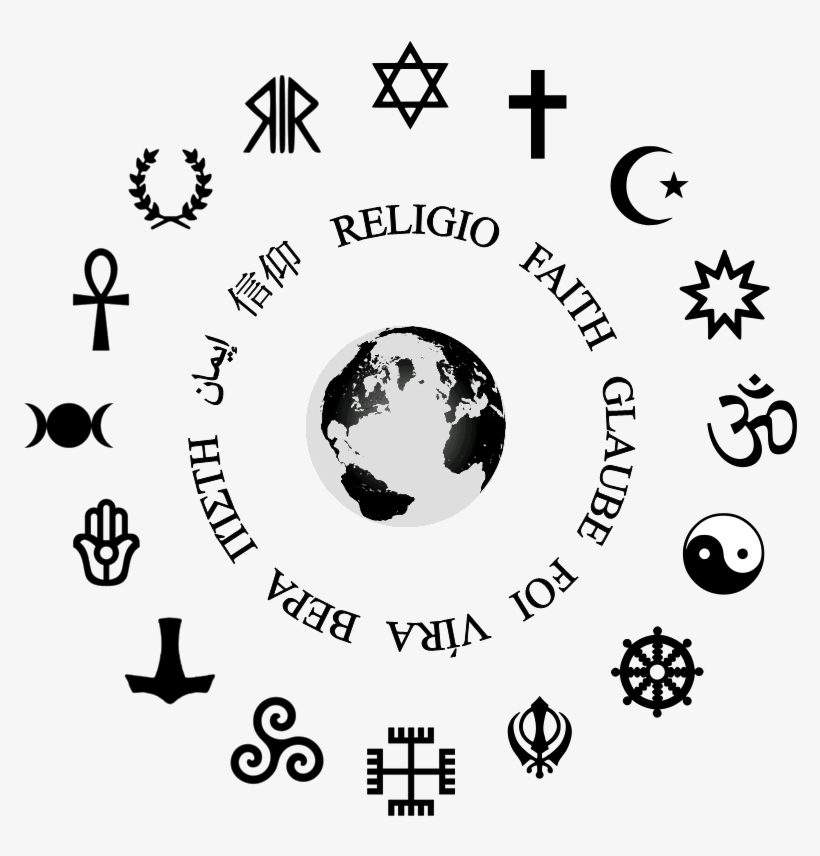 State Religion - Religious Symbols Circle, transparent png #1136451