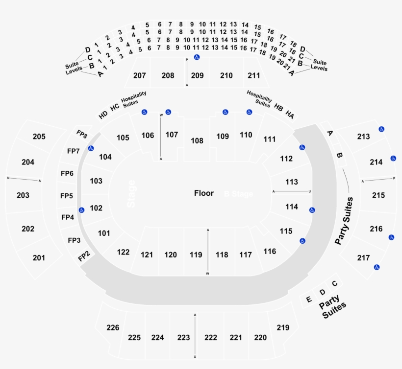 Forum Seating Chart Justin Timberlake