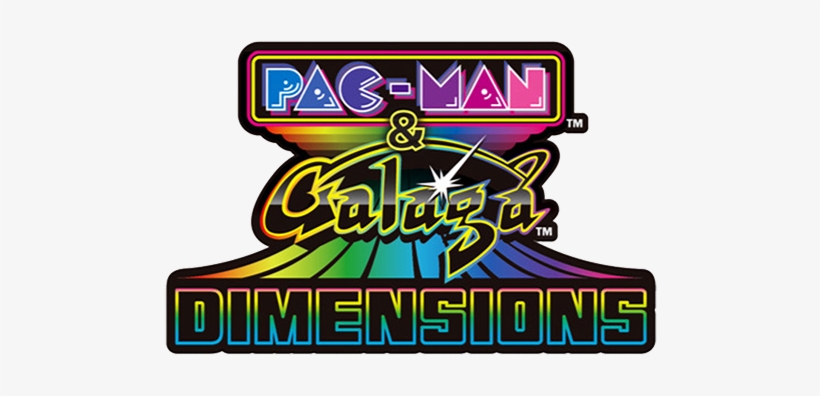 Pac Man Amp Galaga Dimensions Logo By Ringostarr39-d79v03w - Namco Pac-man And Galaga Dimensions - Nintendo 3ds, transparent png #1136754