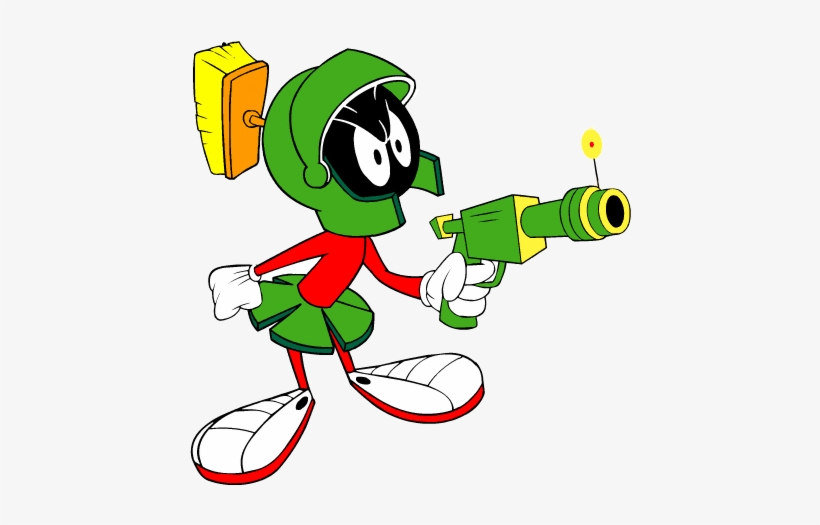 No, Marvin Martian Isn't Aiming To Disintegrate Us, - Marvin The Martian Cartoon, transparent png #1136913