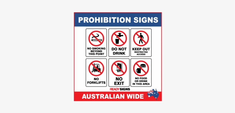 Readysigns Prohibition Signs Category Header Shop Ad - Prohibition No Food Sign, transparent png #1136971