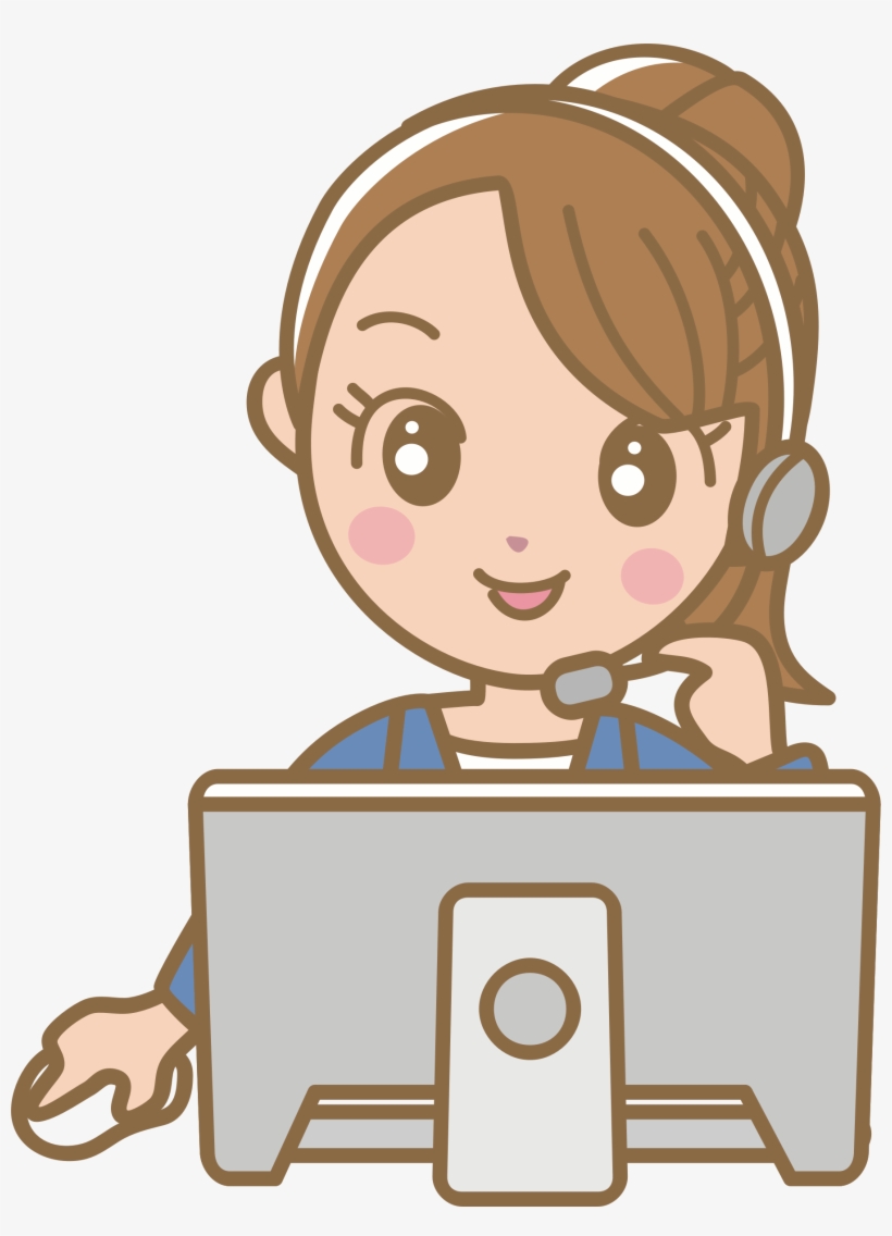 This Free Icons Png Design Of Female Call Centre Worker, transparent png #1137264