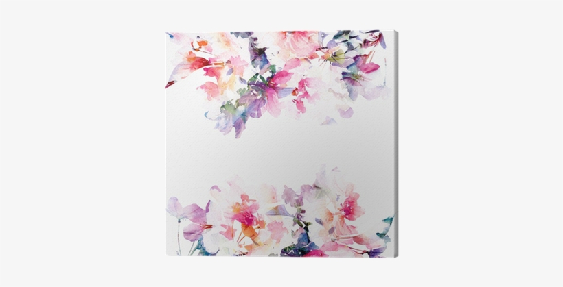Floral Watercolor Background - Fond D Écran Champetre, transparent png #1137300