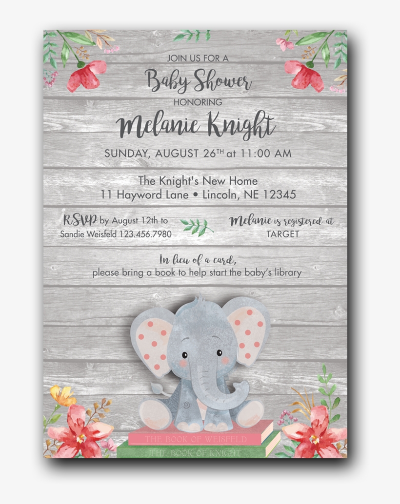 Rustic Elephant - Christmas Card, transparent png #1137348