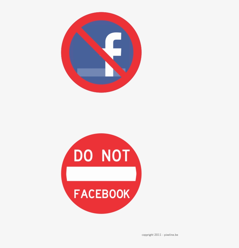 Facebook-prohibited Sign - Lyle R5-1-12ha Traffic Sign,12 X 12in,r/wht,text,r5-1", transparent png #1137349