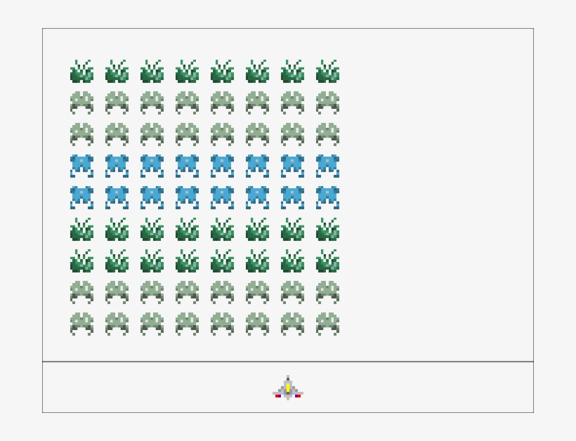Then You Would Have One Last Row Of Alien1 At The Top - Числа Кратные 2 И 5, transparent png #1137451