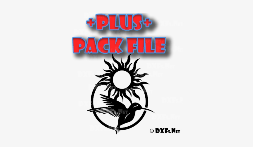 Dxf313-p Flying Hummingbird Silhouette With Sun Design - Half Circle Design Cnc, transparent png #1137626