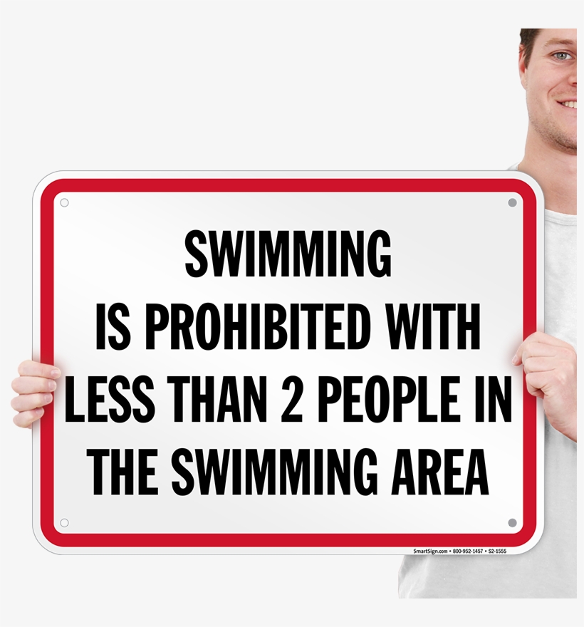 Swimming Prohibited Tennessee Pool Sign - Pay Attention What People Say When They, transparent png #1137688