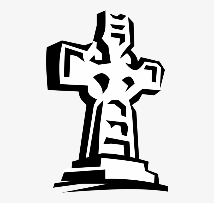 Vector Illustration Of Celtic Christian Cross Crucifix - Yours, Mine & God's, transparent png #1137768