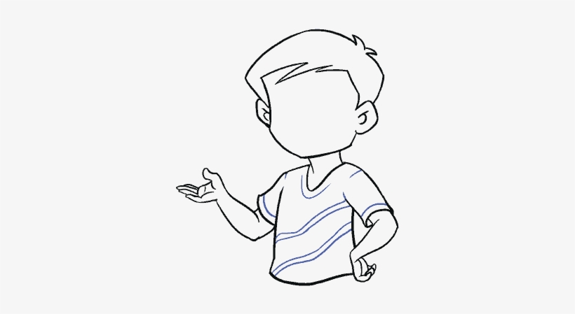 How To Draw Boy - Boy Easy Drawing, transparent png #1137776