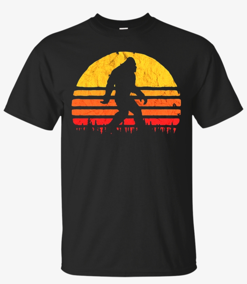 Retro Bigfoot Silhouette Sun - Tshirts Motorcycle, transparent png #1137801