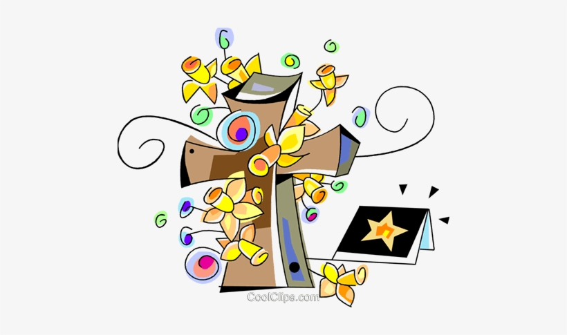 The Cross Royalty Free Vector Clip Art Illustration - Clip Art, transparent png #1137824