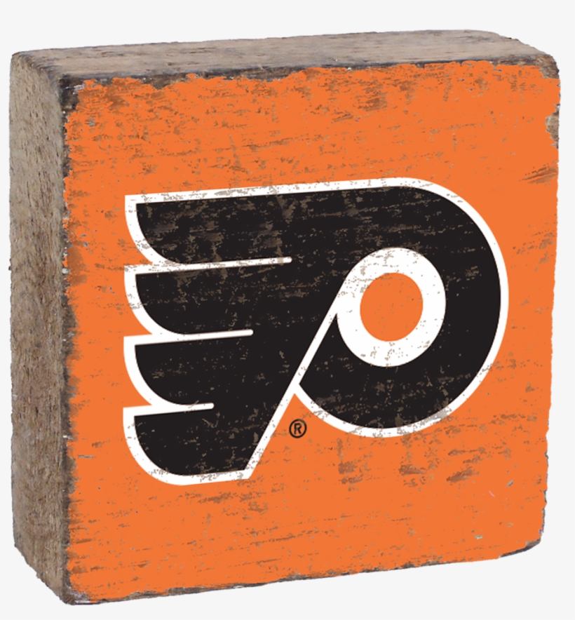 Philadelphia Flyers Rustic Block - Philadelphia Flyers Jersey Logo, transparent png #1137966